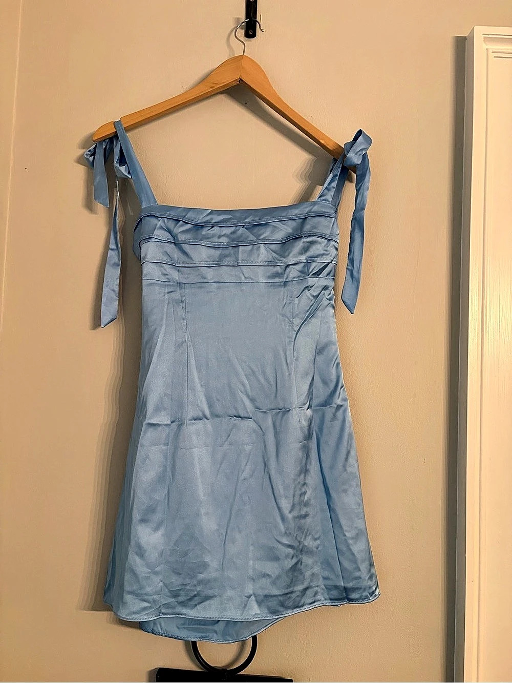 Beginning Boutique Akira Blue Tie Mini Dress Size Small